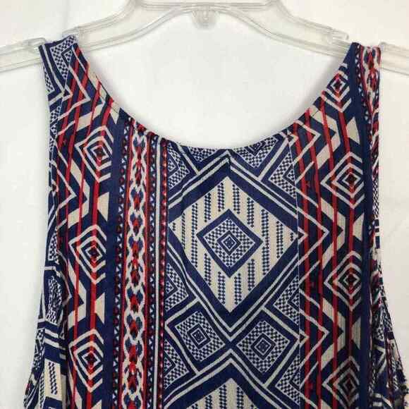 Forever 21 Women's Scoop Neck Sleeveless Boho Top w/Fringe Size Small - Picture 7 of 10